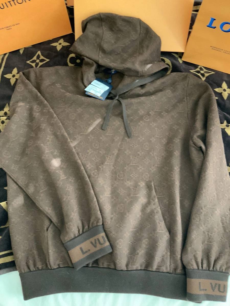 Louis Vuitton men's monogram brown hoodie brand new with tags 3XL