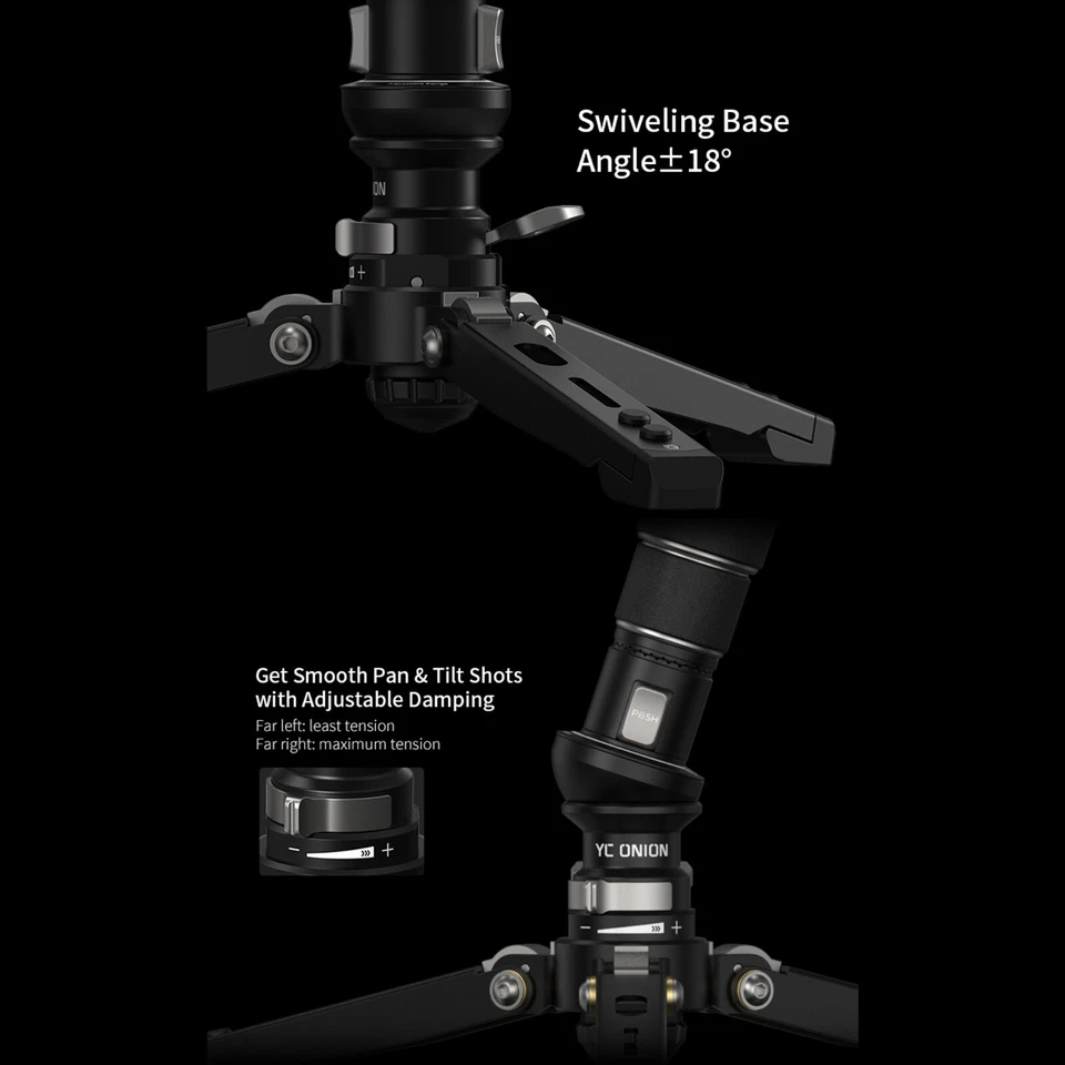 YC Onion Pineta Pro Carbon Fiber Monopod Light Stand w/ Pedal Base Quick Release - Image 4 of 4