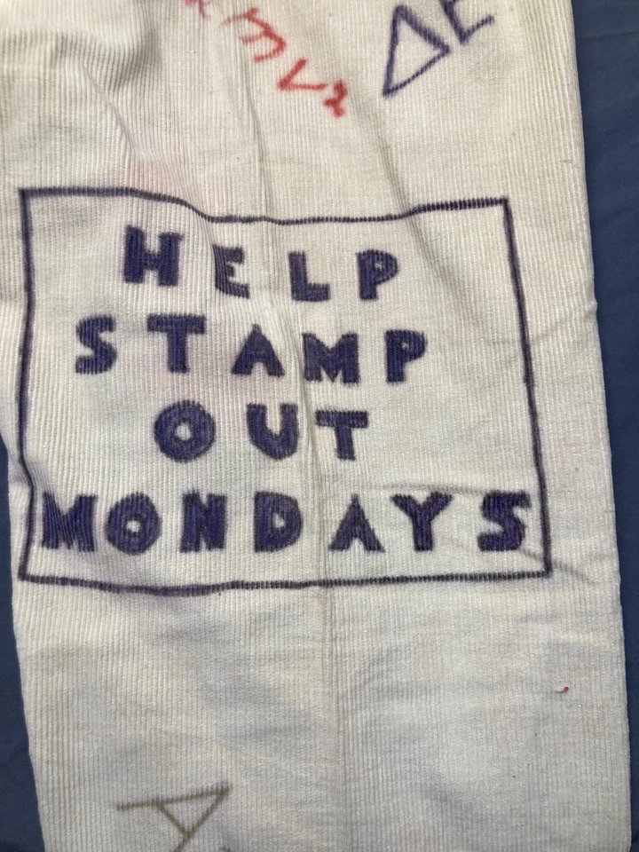 Pantalones de pana vintage de los años 50 Purdue Indiana Senior Cords dibujados a mano Foto 4 de 4