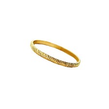 Baby Girl - Boy Bangle 4.4" Round Baby XS Best Quality 1/20 -14K Gold Filled