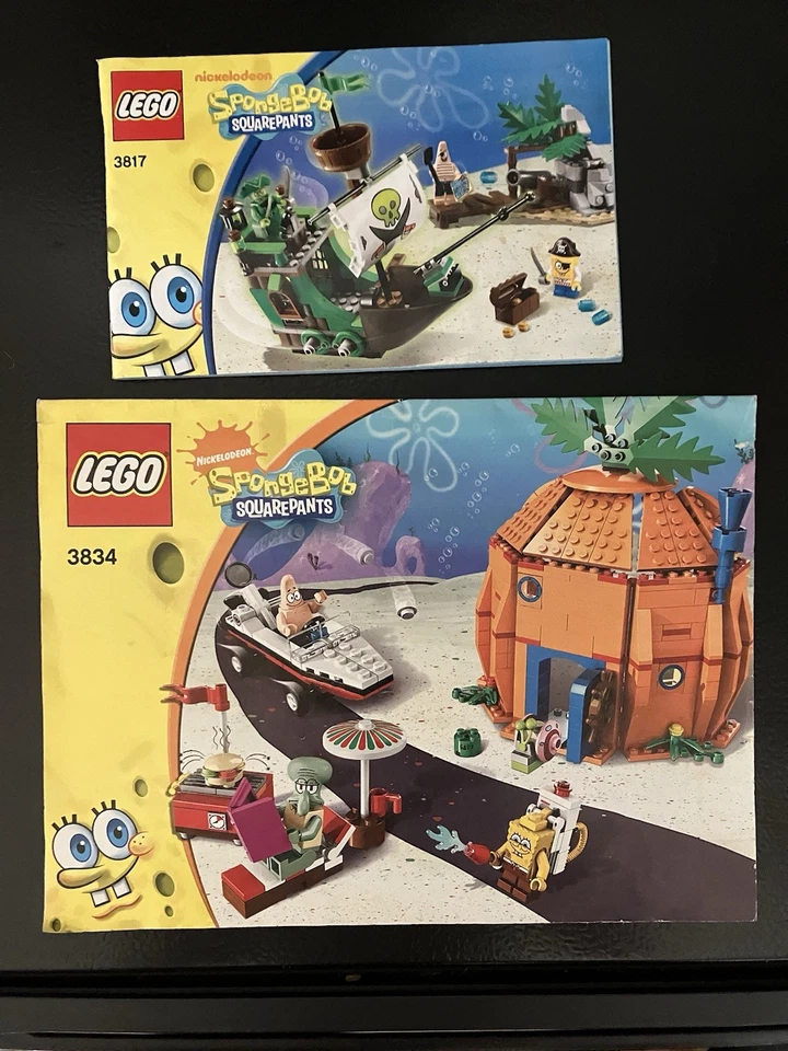 LEGO SpongeBob Instruction Manuals LOT 3834 3817 Pineapple House Flying Dutchman - Image 4 of 4