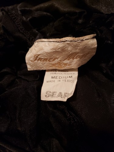 Inner Most Nightgown Vintage Black Sears Size Medium - Picture 4 of 10
