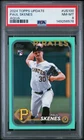 149256576 Paul Skenes 2024 Topps Update #US100 Aqua Rookie RC PSA 8