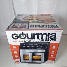 Gourmia 8 Quart Digital Electric Air Fryer 450F Guided Cooking Prompts