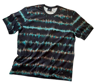 PAUL SMITH T-SHIRT/TOP BIO-BAUMWOLLE TIE-YEFFEKT DRUCK NEU MIT ETIKETT SELTEN GR. M