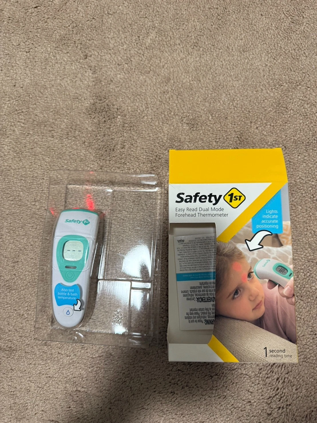 Safety 1st Easy Read Forehead Thermometer and Liquid Thermometer - New in Box
Opens in a new window 