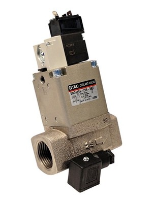 SMC VNC411A-25A-5DZ  0-0.5 MPa Solenoid Valve w/ 24 V DC Coil and 1 in Rc Port