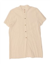 VINTAGE Womens Shirt Dress UK 16 Large White AF11