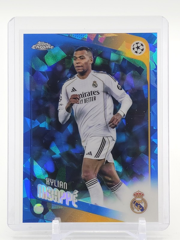 KYLIAN MBAPPE 2025-26 TOPPS CHROME UEFA SAPPHIRE #112 SOCCER REAL MADRID Q4060