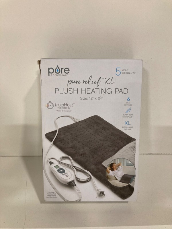 Pure Enrichment Purerelief XL Full Back & Neck Heating Electric Pad 12” x 24”