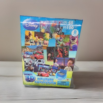 Disney Super 3D Puzzle Pack/8 Puzzles New