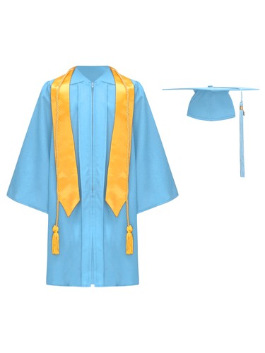 Unisex Kinder Kostüm tailliert Outfits vorne Set Stola Kleid Sitzungen Schule Reißverschluss - Bild 50 von 154