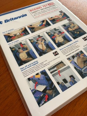 Britannia Airways 767-200 Safety Card (5/97)