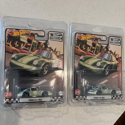 2021 Hot Wheels Premium Boulevard #28 PORSCHE 964 Green Ming Condition