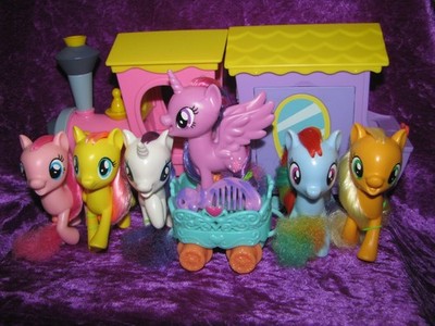 My little Pony G4.5 Mane Six Set 5 Rainbow Pinkie Flutter Rarity Apple Twilight