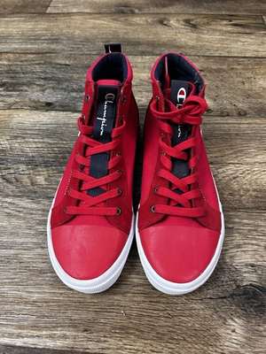 #ad Champion High Tops Red Sz 6.5 NWOB $45.99