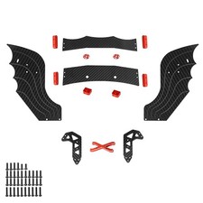 For ARRMA 1/7 LIMITLESS Carbon Fiber Rear Splitter Side Skirt Tail Wing Set