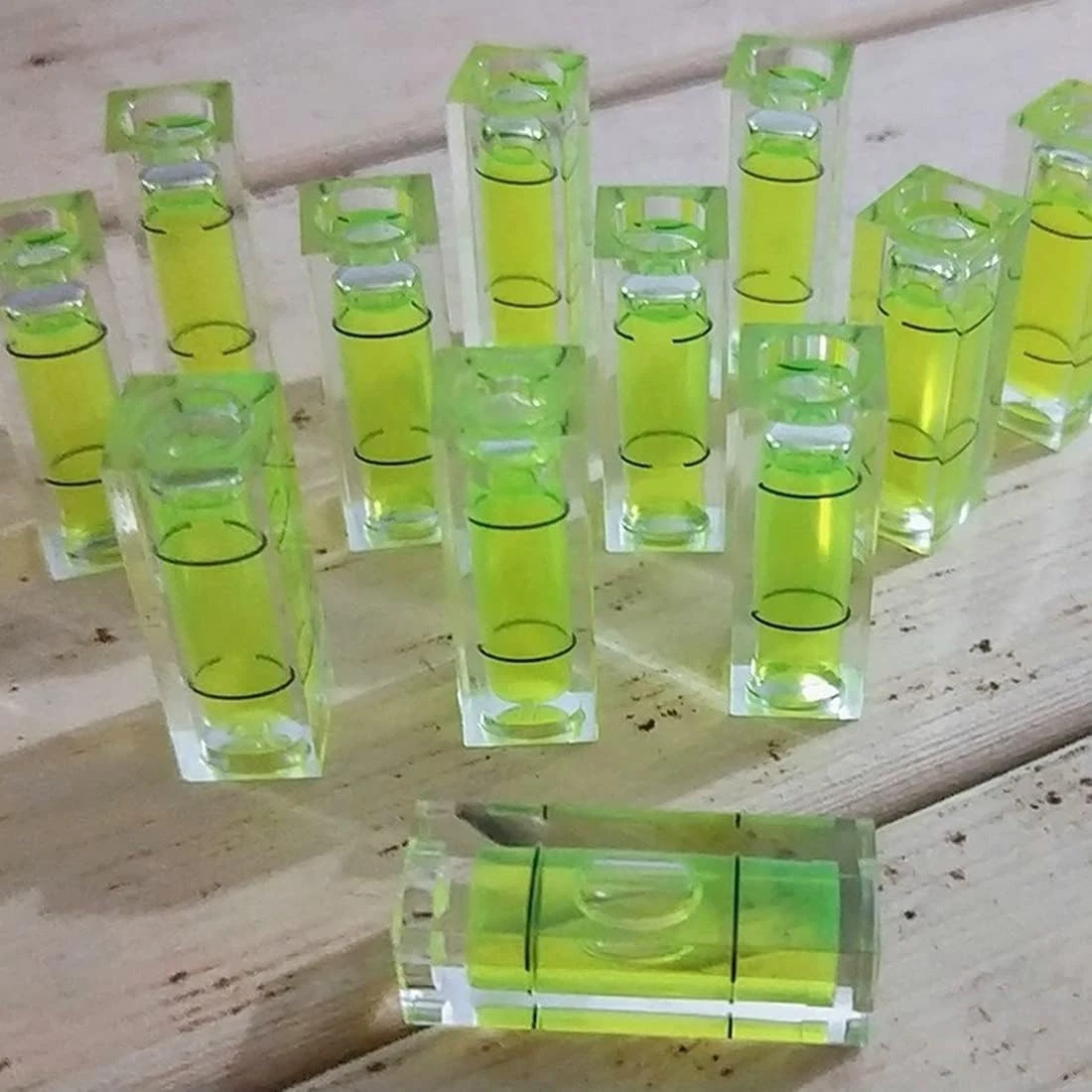 6 piezas Pequeño Nivel de Burbuja Mini Cuadrado Burbuja Niveles Espíritu Herramientas de Nivelación Nuevo...