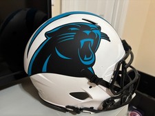 CAROLINA PANTHERS NFL Riddell Full Size Authentic Football Helmet Lunar Eclipse
