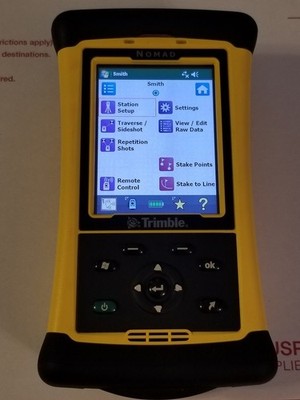 TRIMBLE TDS NOMAD DATA COLLECTOR SURVEY PRO 6 TOPCON NIKON BATTERY INCLUDED