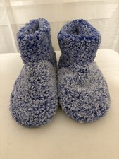 MUK LUKS Women's Purple Faux Fur Fleece Bootie Slippers Large Size 9 / 10