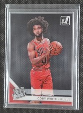 2019-20 Panini Clearly Donruss Rated Rookie Coby White #56