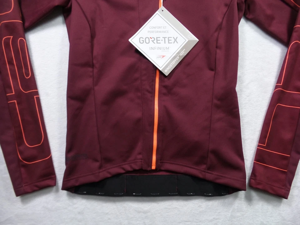 Castelli Cycling Jacket Womens Size Small Red Full Zip Transition Stretch NWT - Image 2 of 4