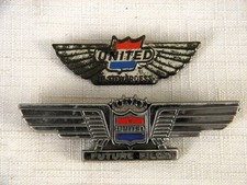Vintage United Airlines Junior Stewardess Future Pilot Wings Pin Lot