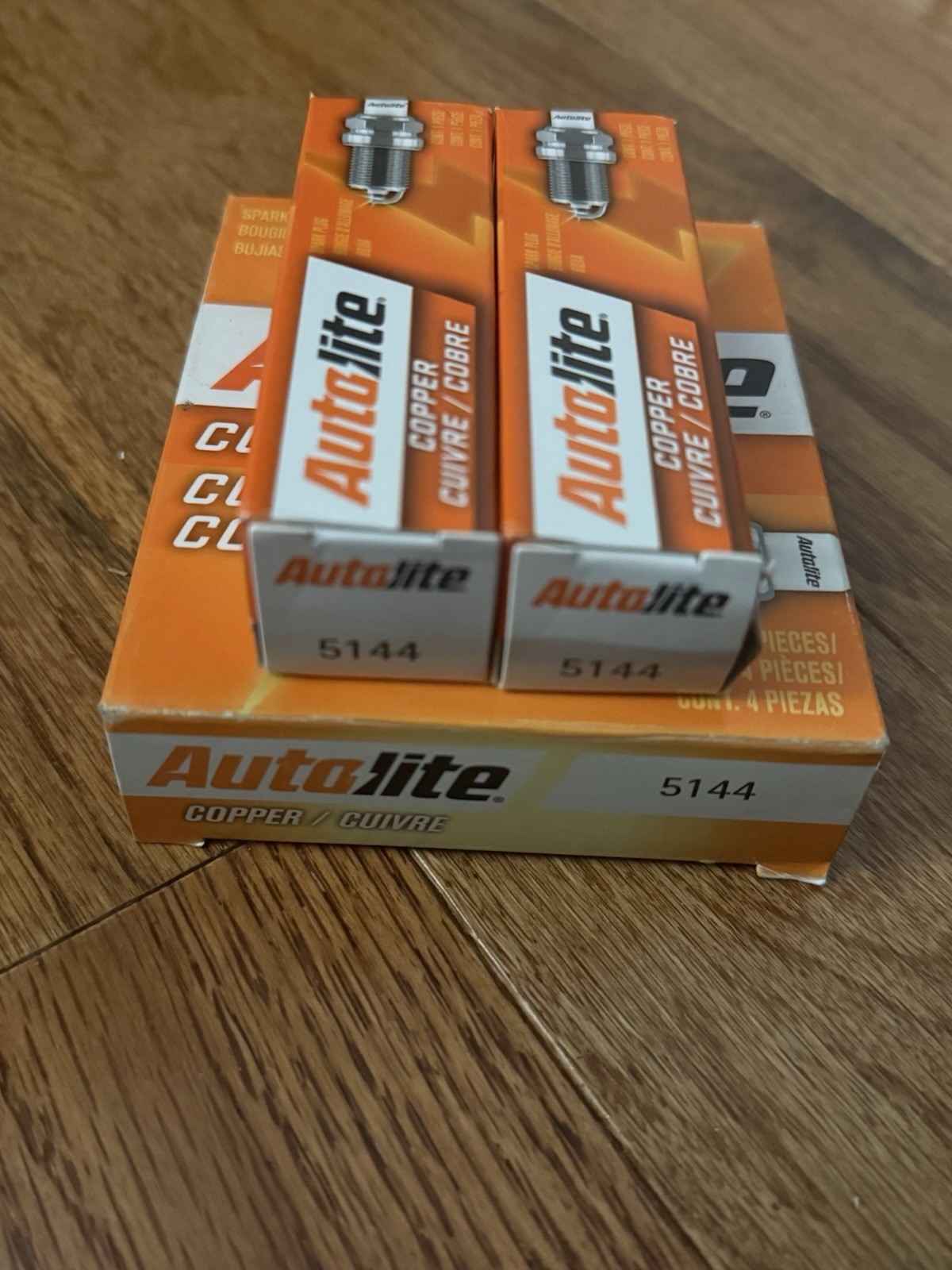 6 New Autolite Spark Plugs 5144
