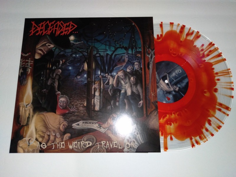 DECEASED - As The Weird Travel On LP Red & Glow Vinyl Limited - NM - Death Metal
