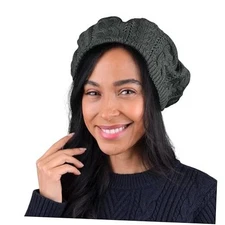  Soft Knit Solid Color Beanie, Chic, and Lightweight Crochet One Size Charcoal