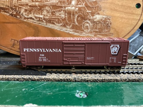 VAGÓN DE CARGA LATERAL DE ACERO FERROCARRIL PENNSYLVANIA ESCALA N REALISTA #32132 | Zustand: Used