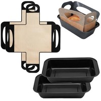 2 StüCk Edelstahl Brotbackform - 27.5X15X6Cm Kastenform Mit 2X Backmatte, Toastb