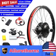 250W 20 inch E-Bike Conversion Kit Electric Bike Motor Rear Hub Wheel Kit 36V