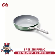 Caraway Home Frying Pan - 14.57"L x 7.87"W x 2.52"H - 550F - Color: Sage