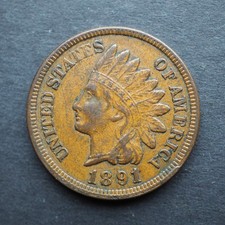 1891 INDIAN HEAD CENT **NICE COIN!** FREE SHIPPING! C1750