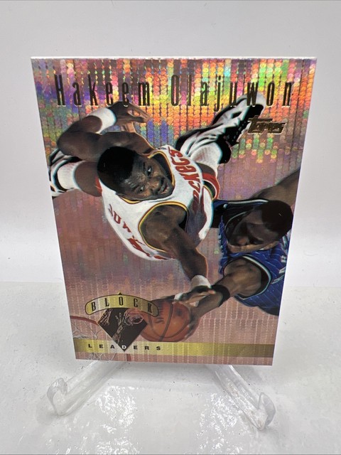Hakeem Olajuwon 1995-96 Topps Power Boosters #27 NBA Houston Rockets HOF