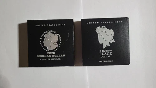 2023 Morgan and Peace Silver Dollars * San Francisco Proof  (a4)