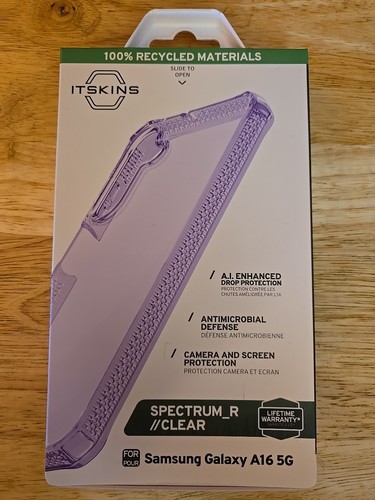 Itskins Spectrum_R Clear Case For Samsung Galaxy A16 4G/5G - Purple