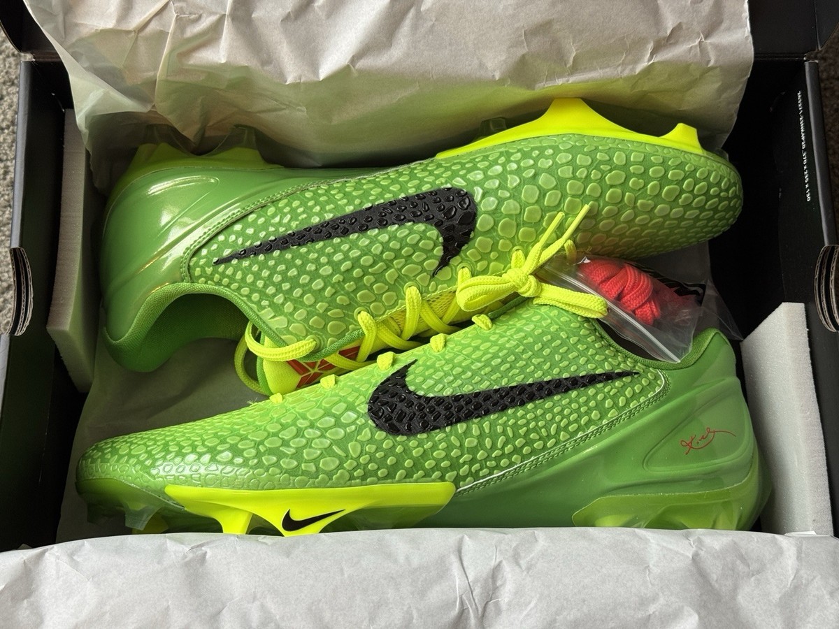 Nike Kobe Vapor Edge Grinch Cleats Size FQ7645-300 Brand