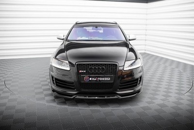 Maxton Design Frontlippe V.2 passend für Audi RS6 Avant C6 schwarz Hochglanz