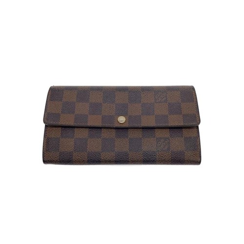 Louis Vuitton Porte Feuille Sala Damier Ebene Men's Wallet From Japan