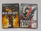 Metal Gear Solid 2 & 3 (PlayStation 2, PS2) Complete CIB Lot Black Label