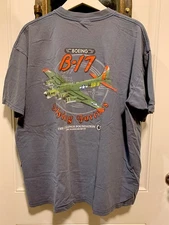 Vintage Collings Foundation Mass. Boeing B-17 Aviation T-shirt Size XL-Nice!