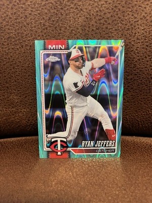 2026 Topps Chrome Aqua RayWave Refractor #234 Ryan Jeffers Minnesota Twins /199
