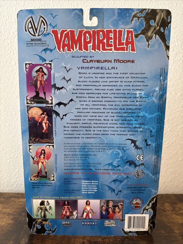 2000 Vampirella esculpida por Clayburn Moore Harris Comics Moore Action Collectibl - Imagem 3 de 4