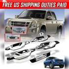 For Isuzu D-max Dmax 2007-2010 Door Handle 4 Doors Chrome Tailgate Handle+ Cover