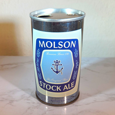 Molson Stock Ale Beer Can - 341 mL (12 oz) Canadian Breweriana Collectible