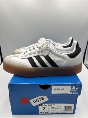 New ADIDAS Wmns Sambae 'White Black Gum' Size 7