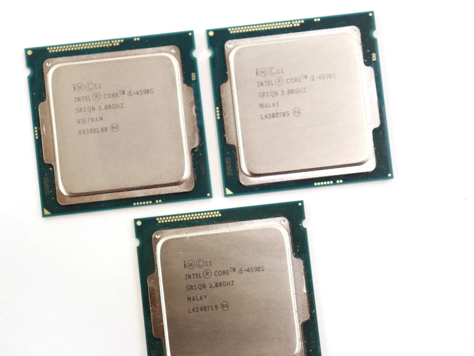 Lot 3x Intel Core i5-4590S Quad Core 3GHz 6MB SR1QN CPU Processor LGA1150 - Image 2 of 3